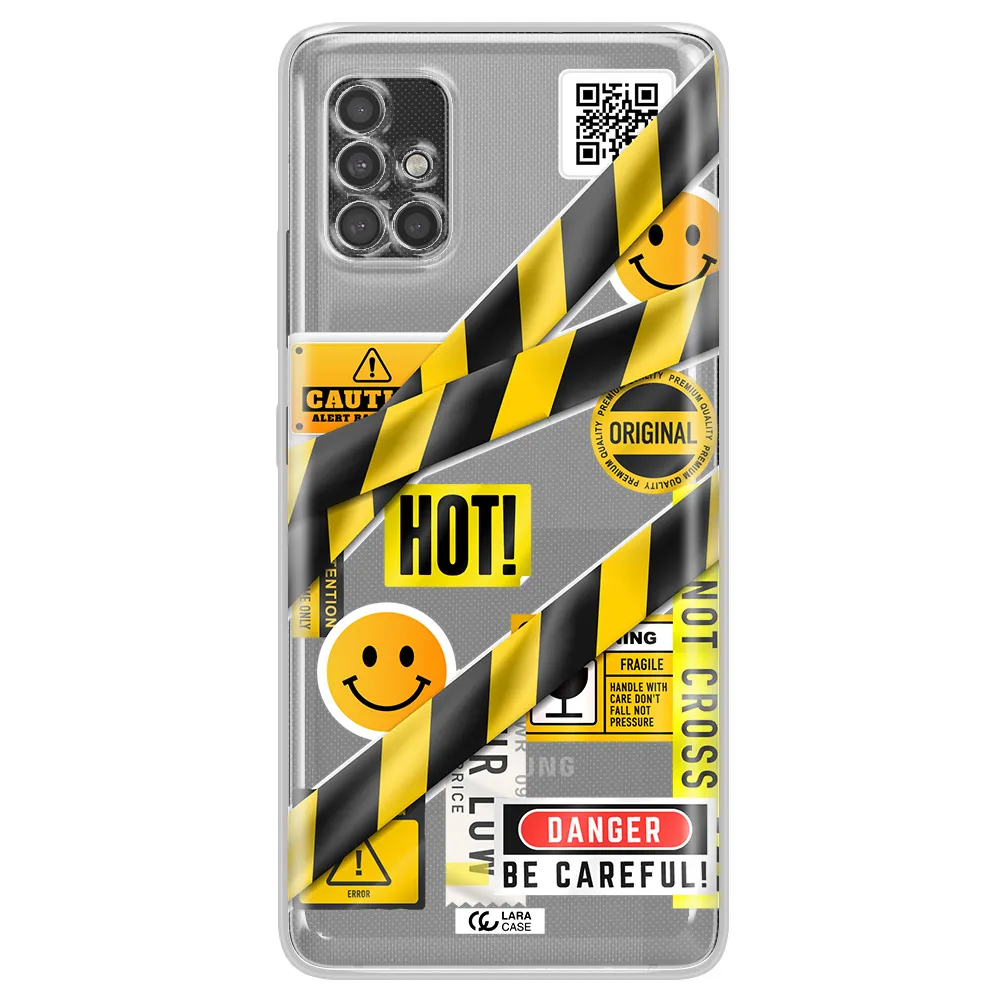 Be Careful Samsung A40S Clear Tpu Case