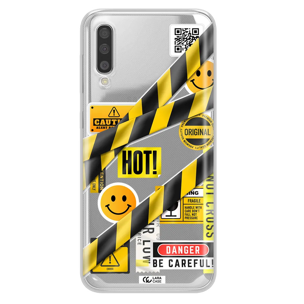Be Careful Samsung A50 Clear TPU Case