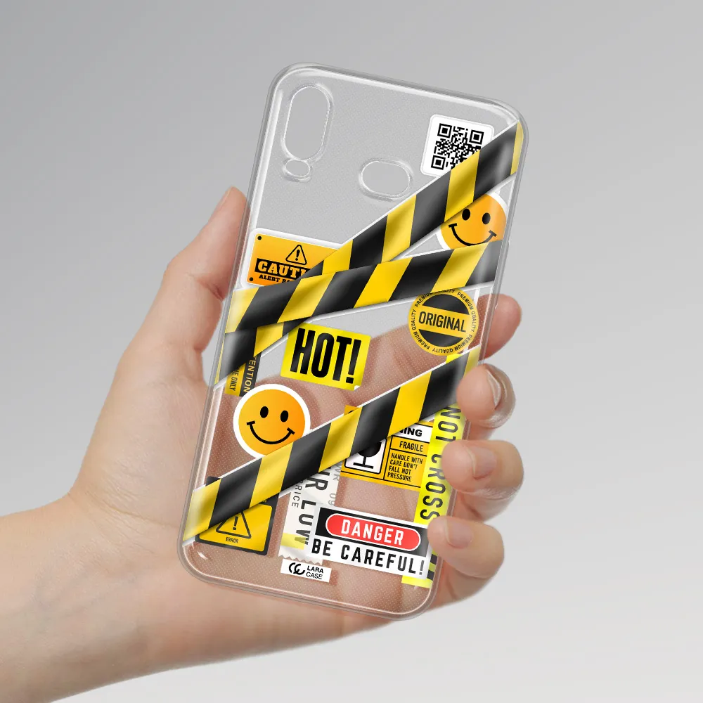 Be Careful Samsung A6S Clear TPU Case