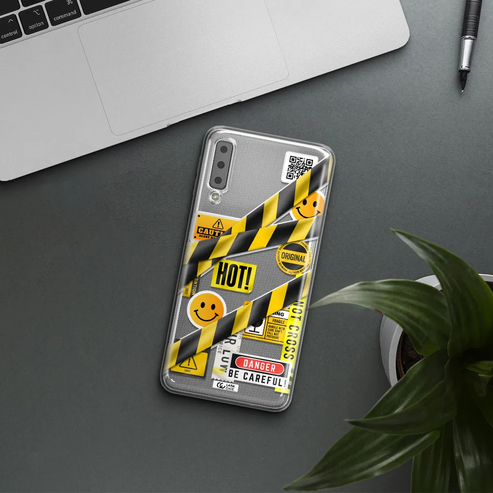 Be Careful Samsung A7 2018 Clear TPU Case