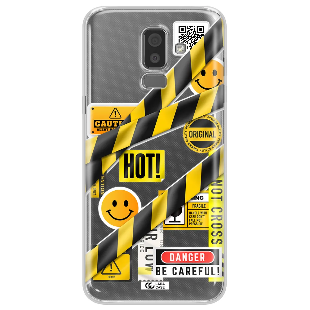 Be Careful Samsung J8 Clear TPU Case
