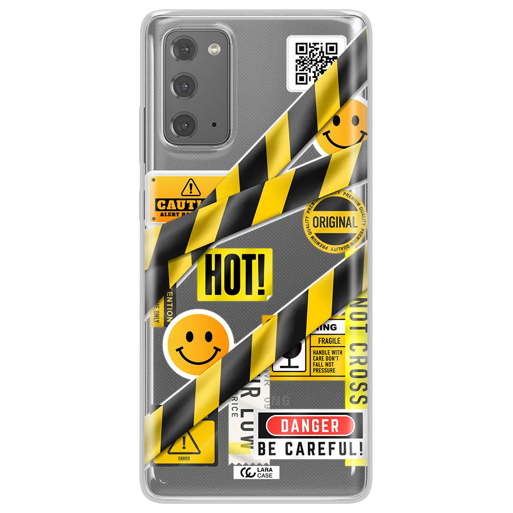 Be Careful Samsung Note 20 Clear TPU Case