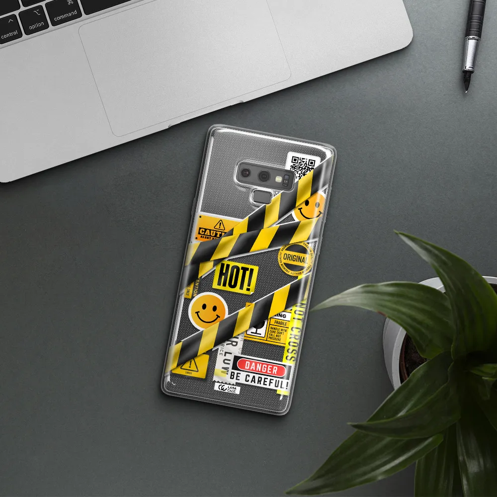 Be Careful Samsung Note 9 Clear TPU Case