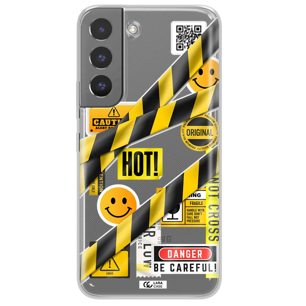 Be Careful Samsung S 22 Plus Clear TPU Case