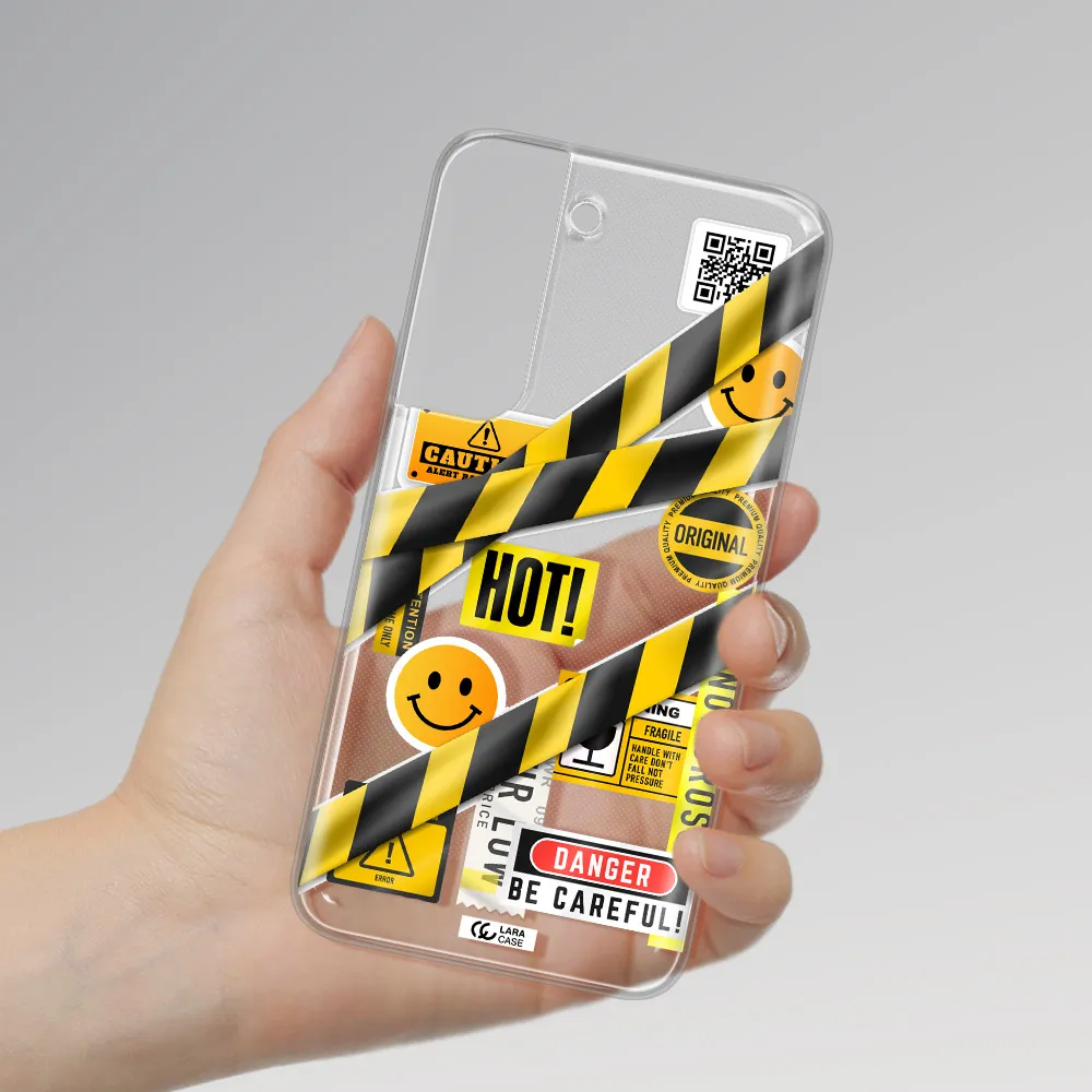 Be Careful Samsung S 22 Plus Clear TPU Case