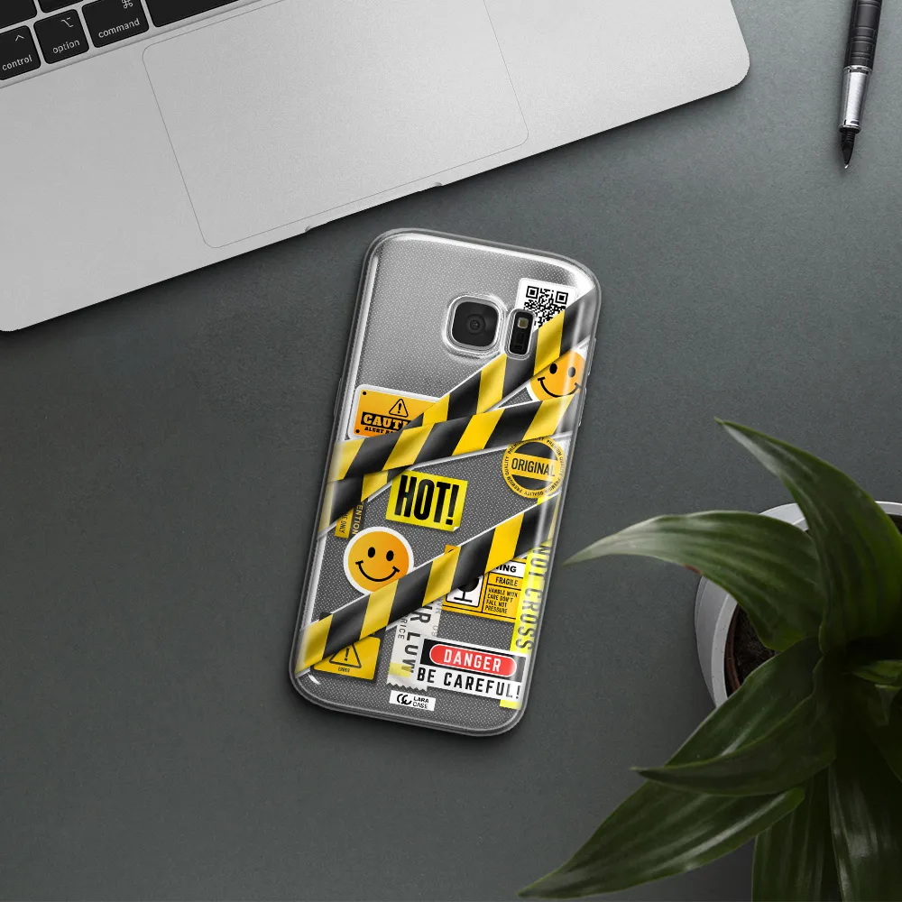 Be Careful Samsung S 7 Clear TPU Case