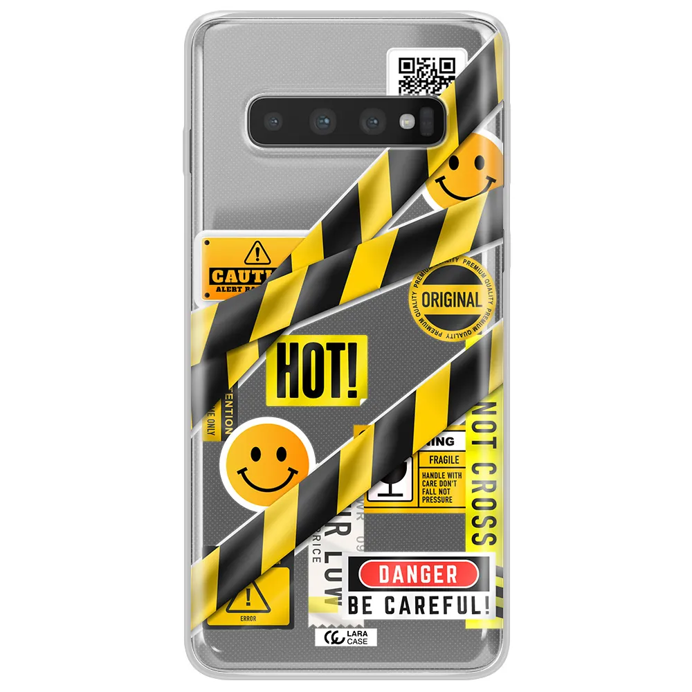 Be Careful Samsung S10 Clear TPU Case