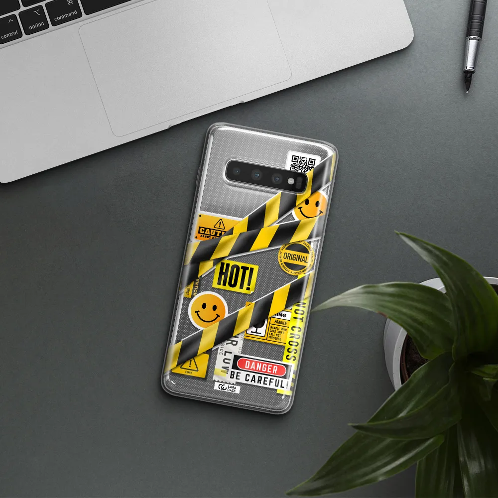 Be Careful Samsung S10 Clear TPU Case