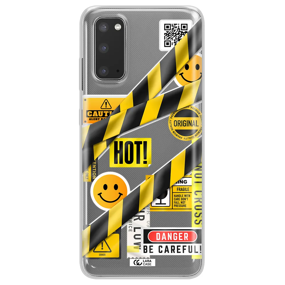 Be Careful Samsung S20 Clear TPU Case