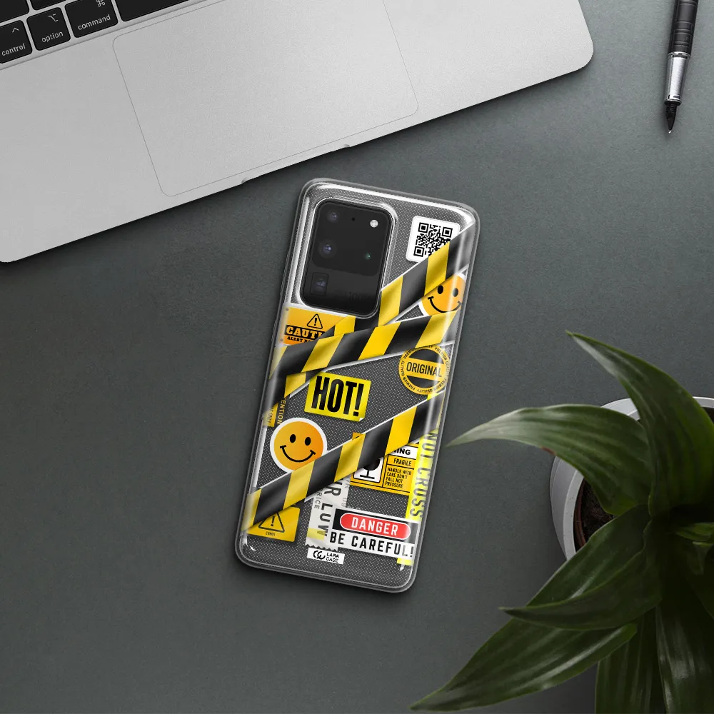 Be Careful Samsung S20 Ultra Clear TPU Case