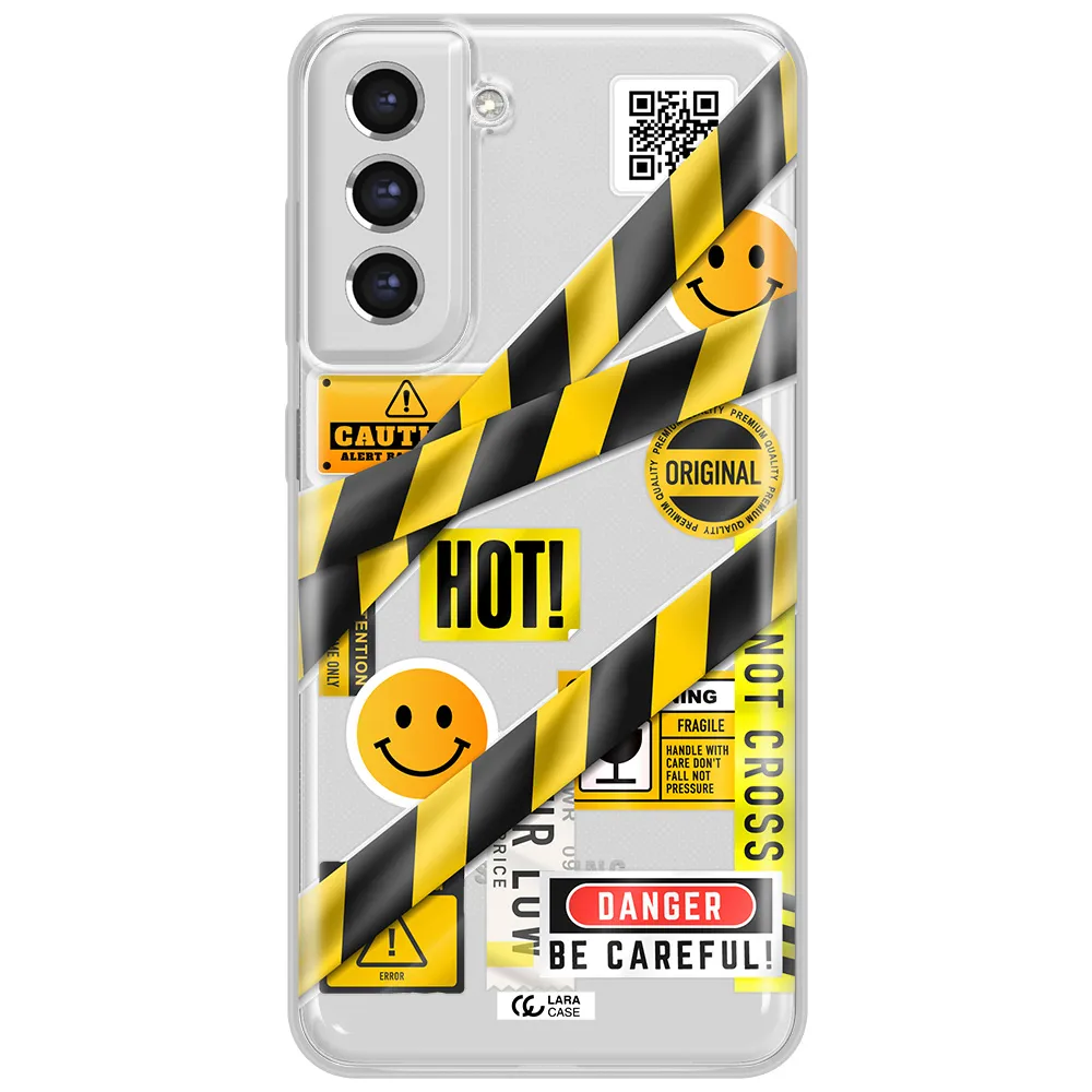 Be Careful Samsung S21 Fe Clear Tpu Case