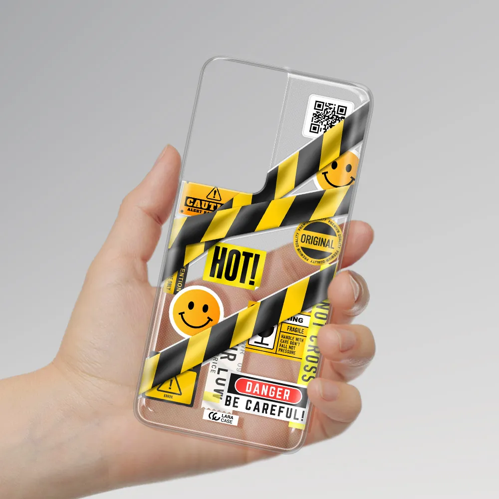 Be Careful Samsung S21 Ultra Clear TPU Case