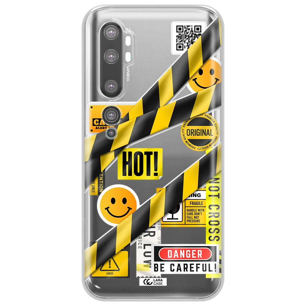 Be Careful Xiaomi Mi Note 10 Clear TPU Case