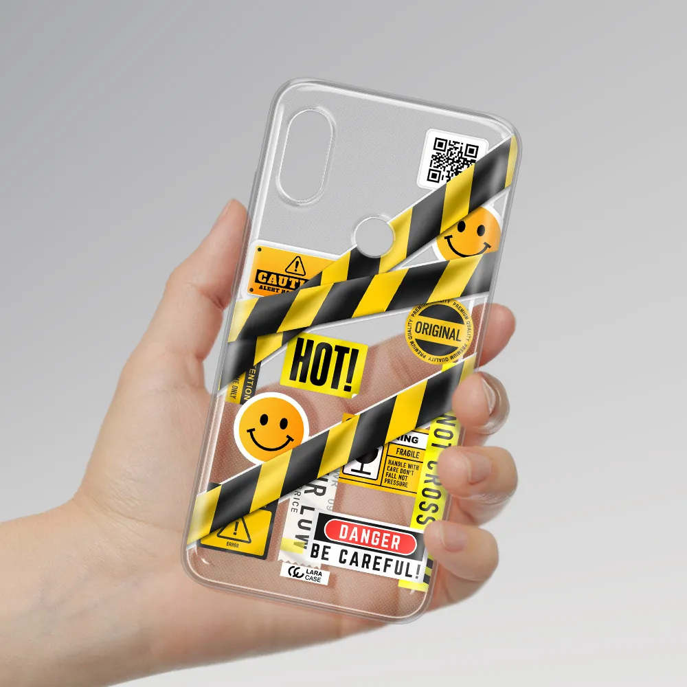 Be Careful Xiaomi Redmi Note 6 Pro Clear TPU Case