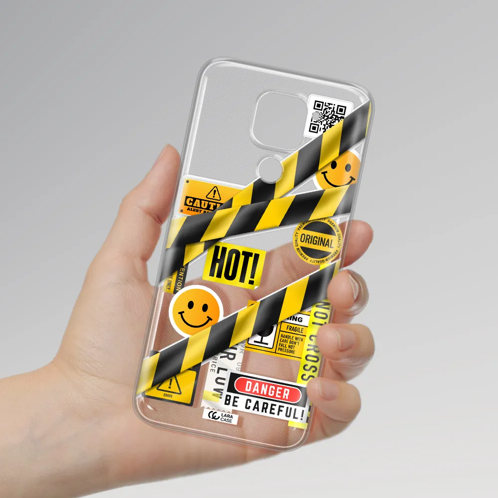 Be Careful Xiaomi Redmi Note 9 Clear TPU Case