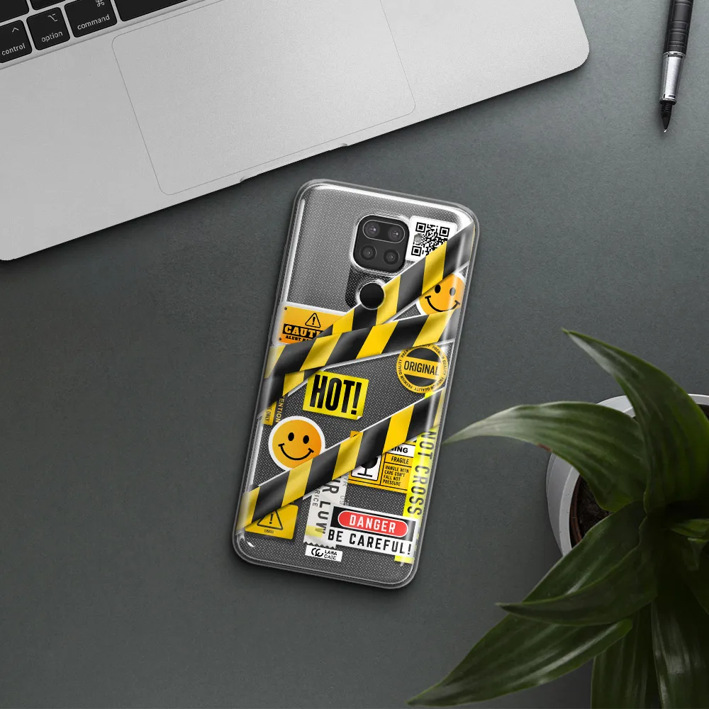 Be Careful Xiaomi Redmi Note 9 Clear TPU Case