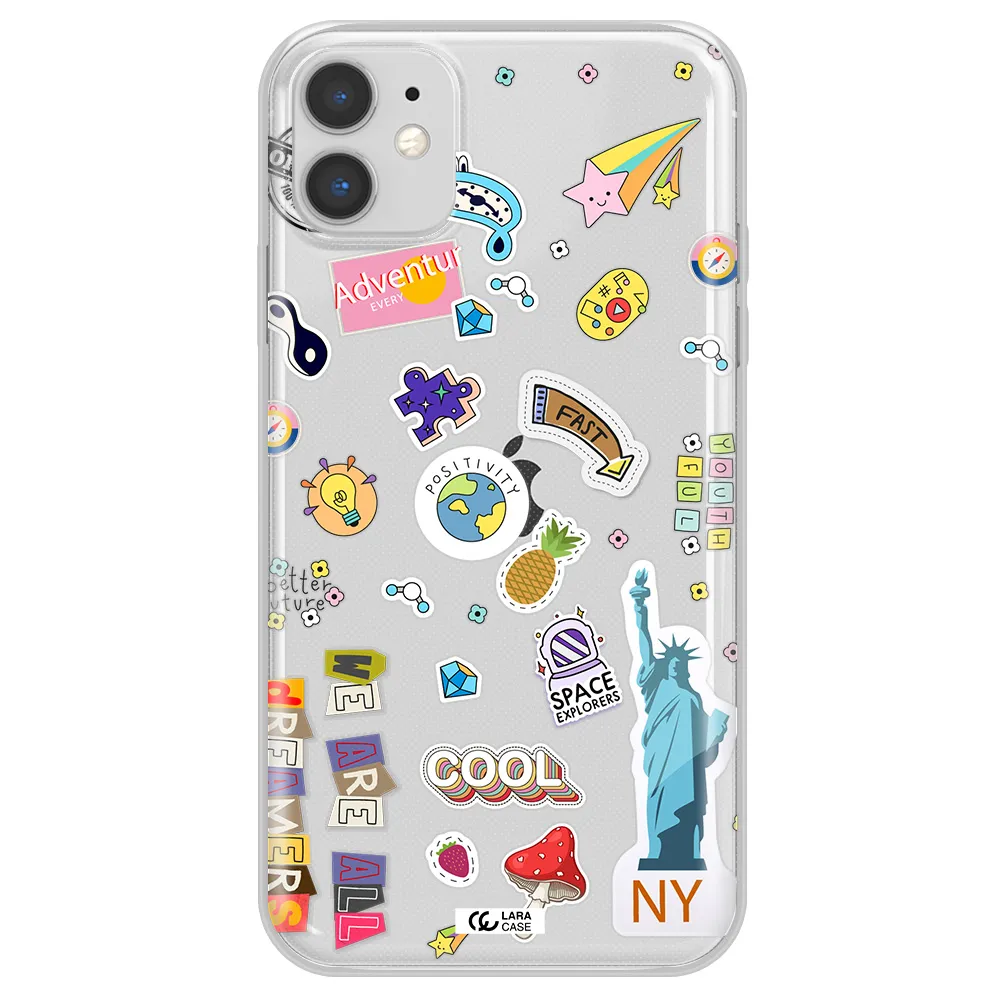 Stickers Apple iPhone 11 Clear TPU Case