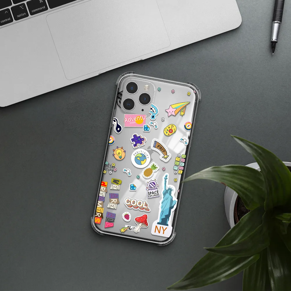 Stickers Apple iPhone 11 pro Clear PC Case