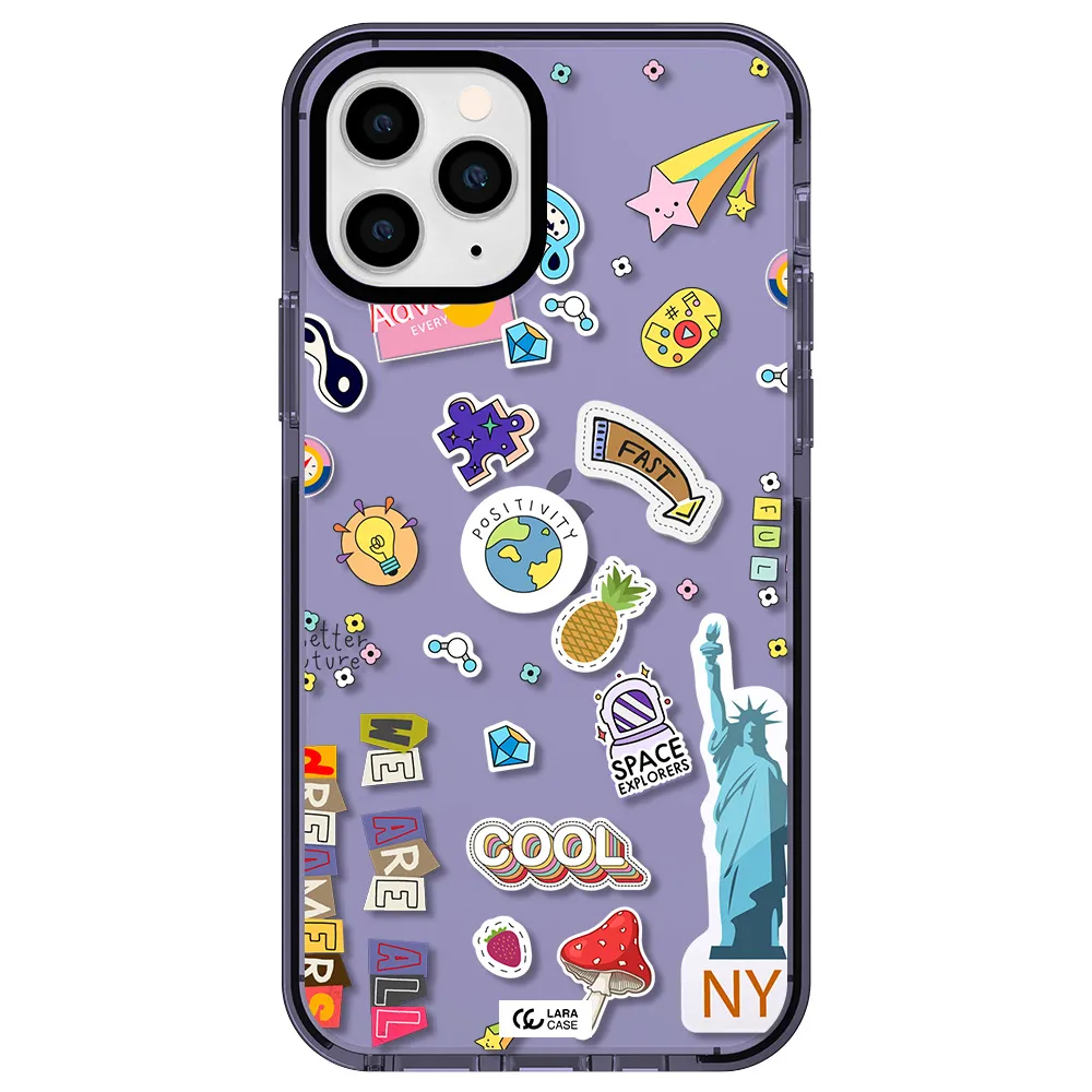 Stickers Apple iPhone 11 pro max impact Lilac Case