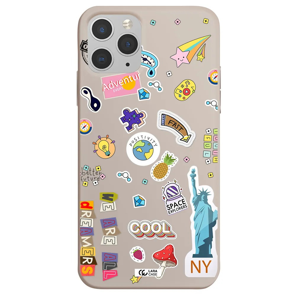 Stickers Apple iPhone 11 pro Silicone Stone Case
