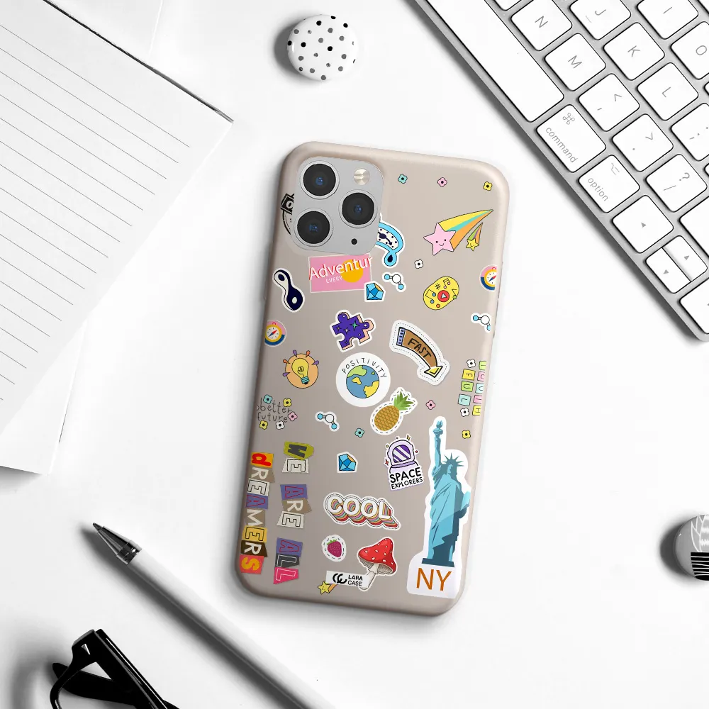 Stickers Apple iPhone 11 pro Silicone Stone Case