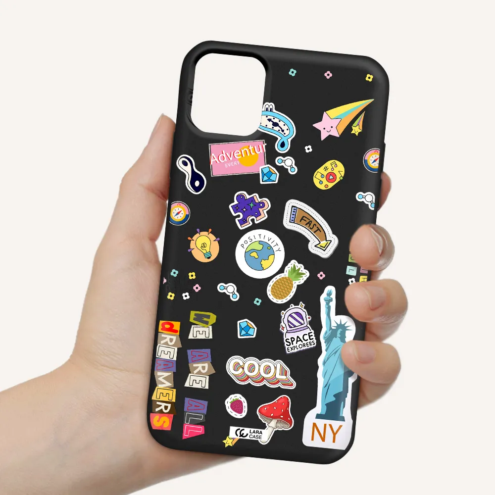 Stickers Apple iPhone 11 Silicone black Case