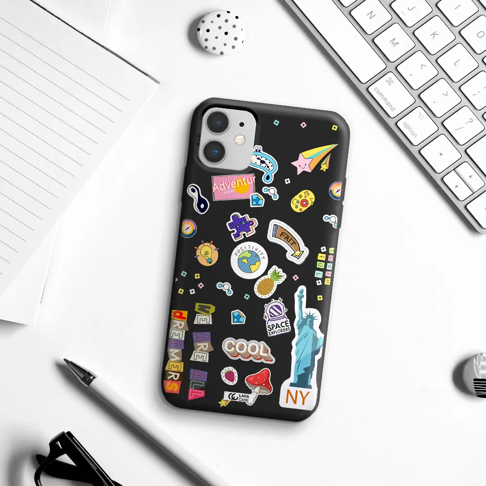 Stickers Apple iPhone 11 Silicone black Case
