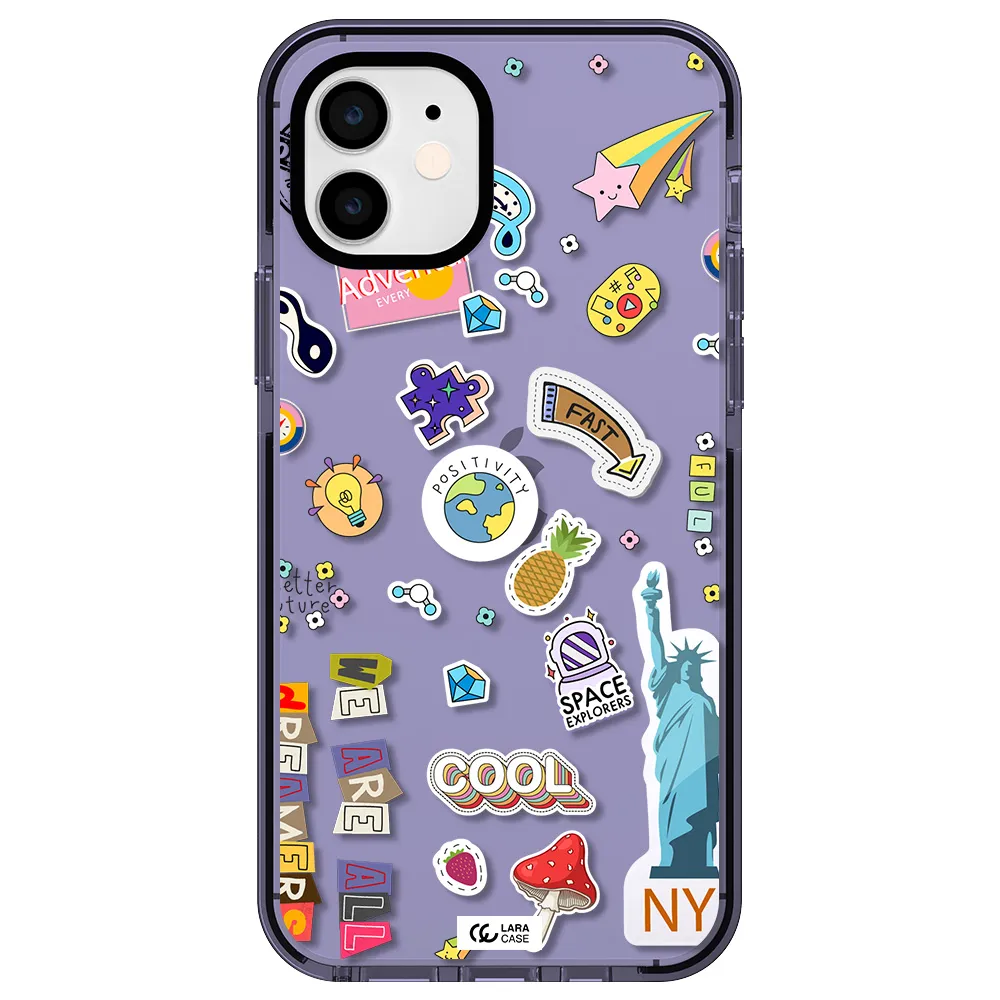 Stickers Apple iPhone 12 impact Lilac Case