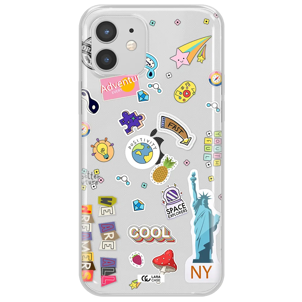 Stickers Apple iPhone 12 mini Clear TPU Case