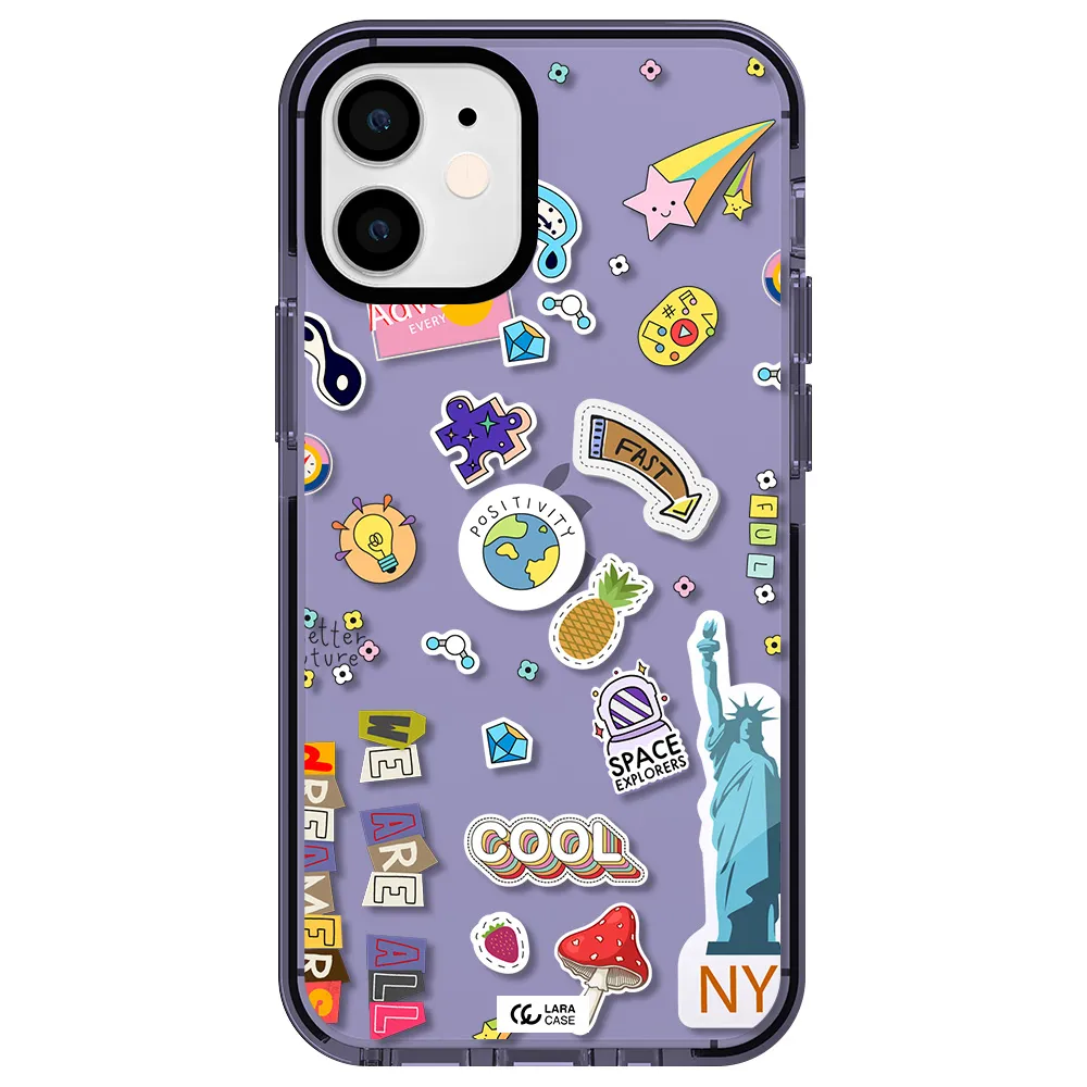 Stickers Apple iPhone 12 mini impact Lilac Case