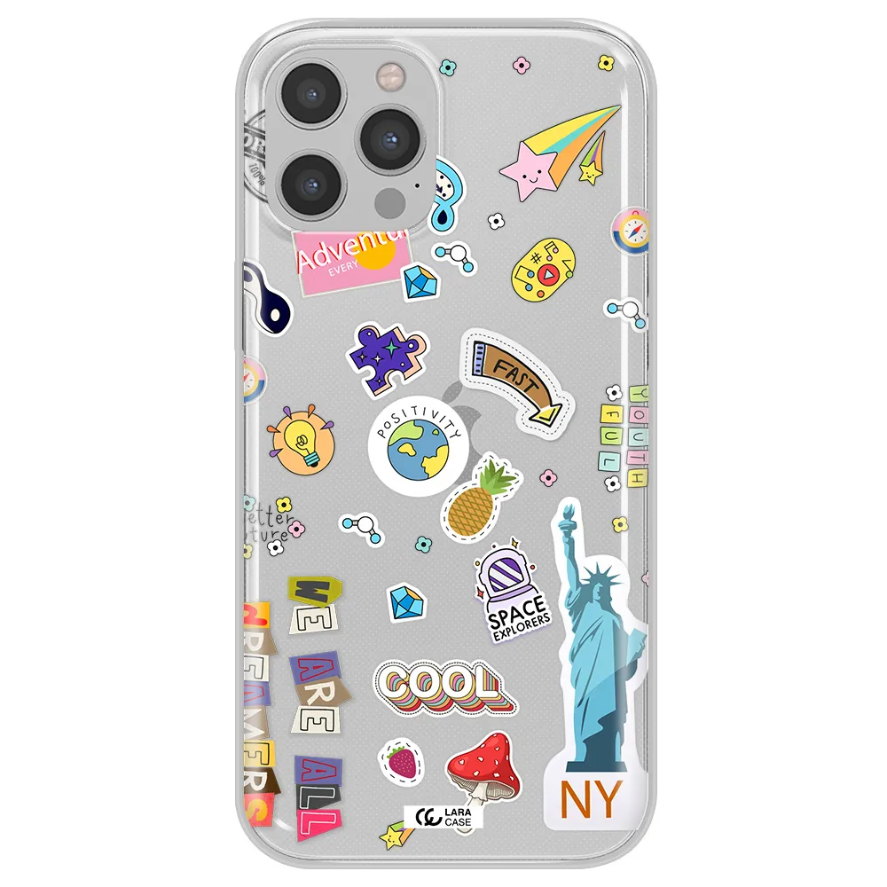 Stickers Apple iPhone 12 pro Clear TPU Case