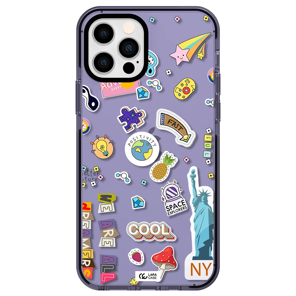 Stickers Apple iPhone 12 pro impact Lilac Case