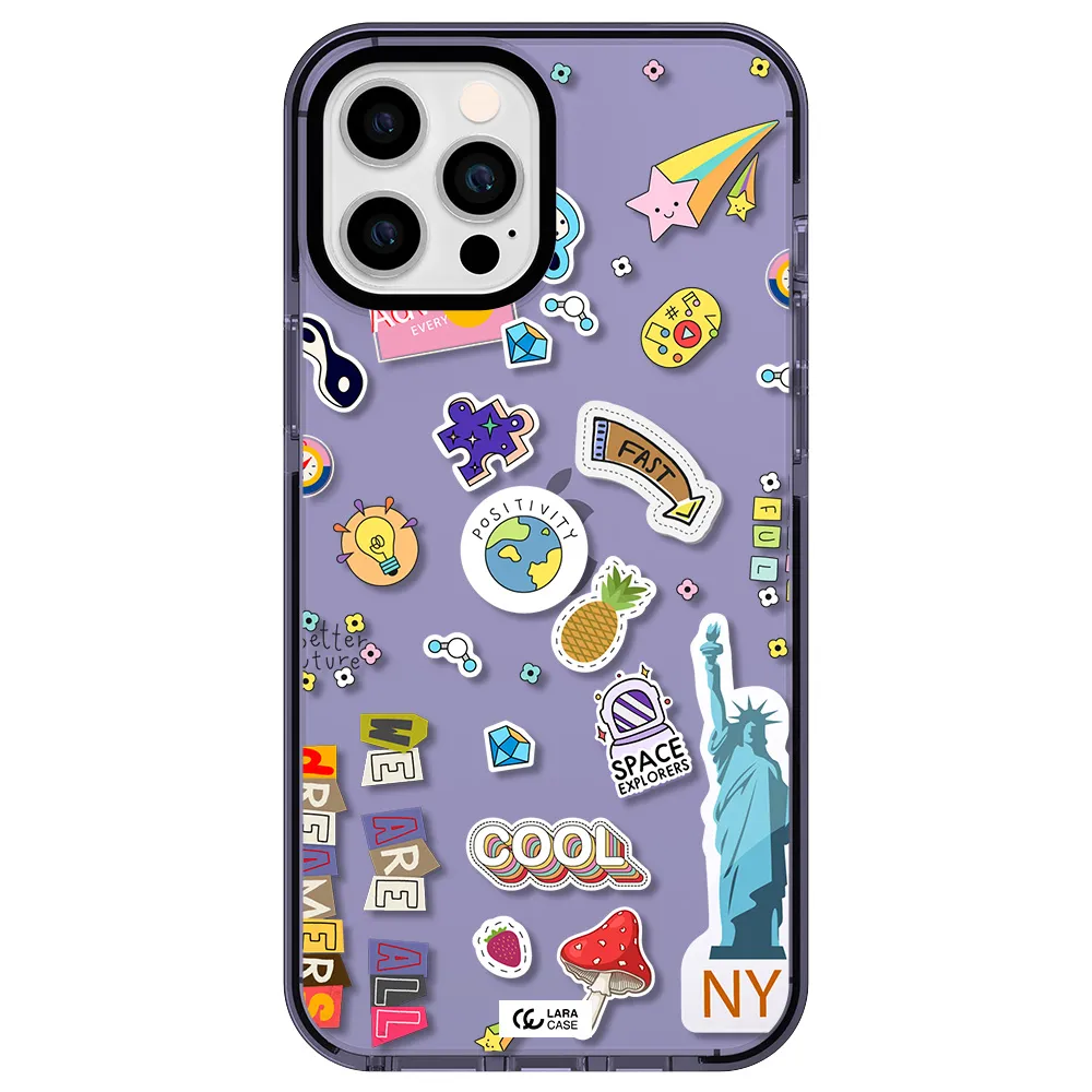 Stickers Apple iPhone 12 pro max impact Lilac Case