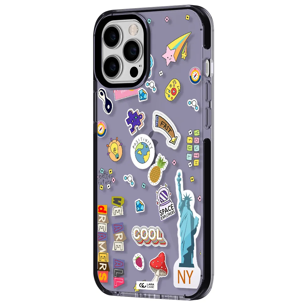 Stickers Apple iPhone 12 pro max impact Lilac Case