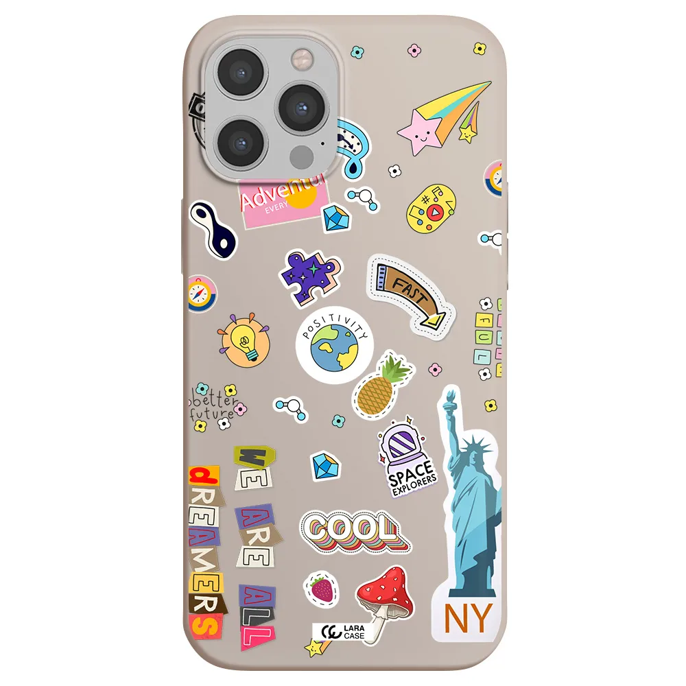 Stickers Apple iPhone 12 pro max Silicone Stone Case