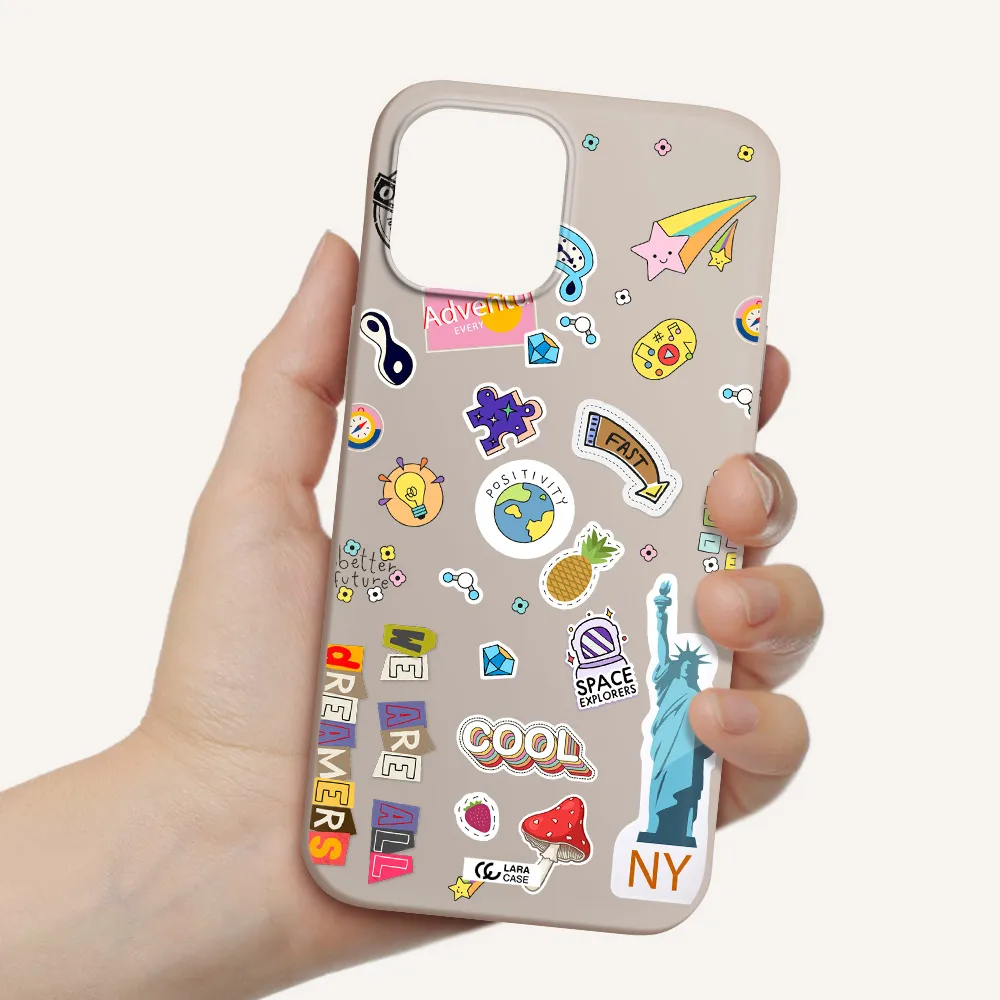 Stickers Apple iPhone 12 pro Silicone Stone Case