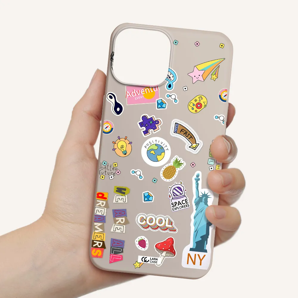 Stickers Apple iPhone 13 mini Silicone Stone Case