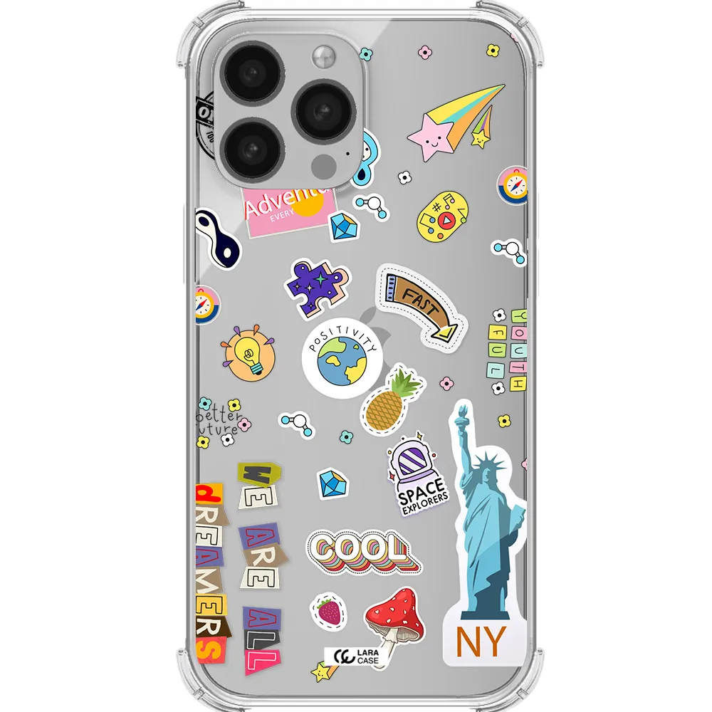 Stickers Apple iPhone 13 Pro Clear PC Case
