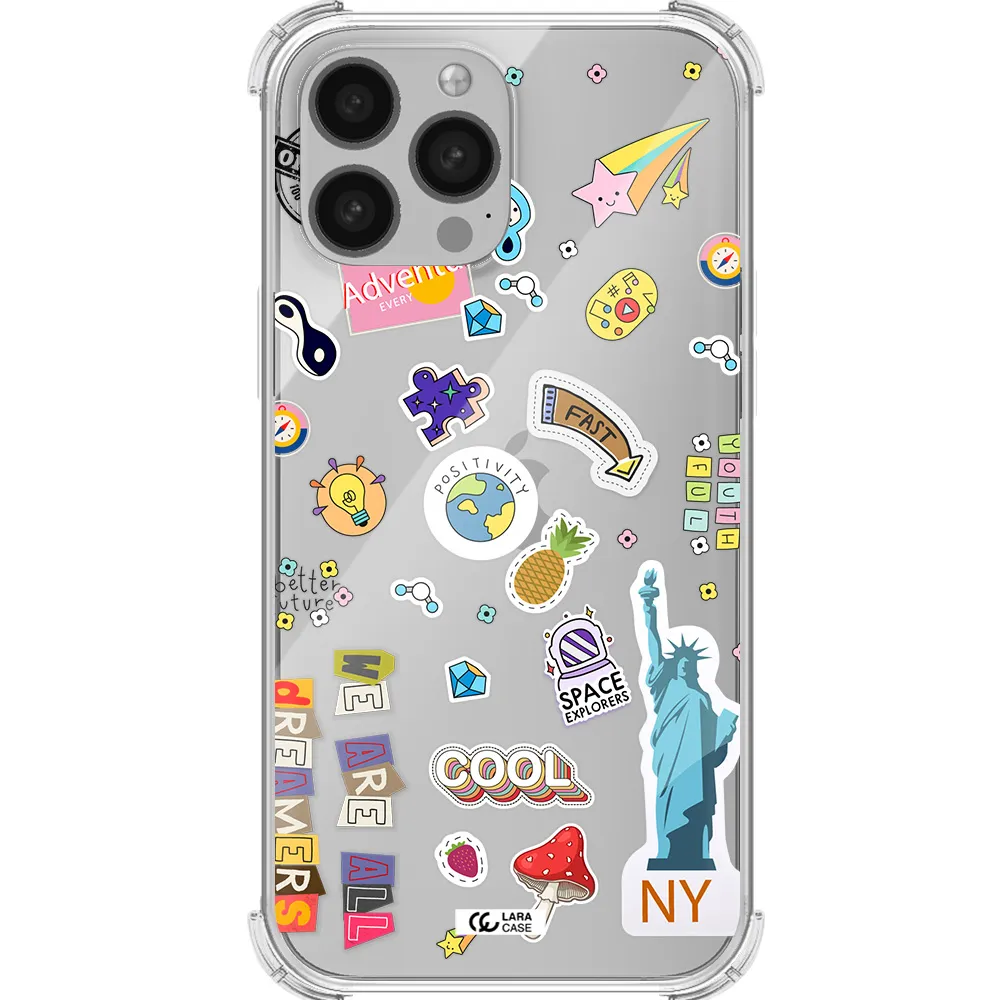 Stickers Apple iPhone 13 Pro Max Clear PC Case