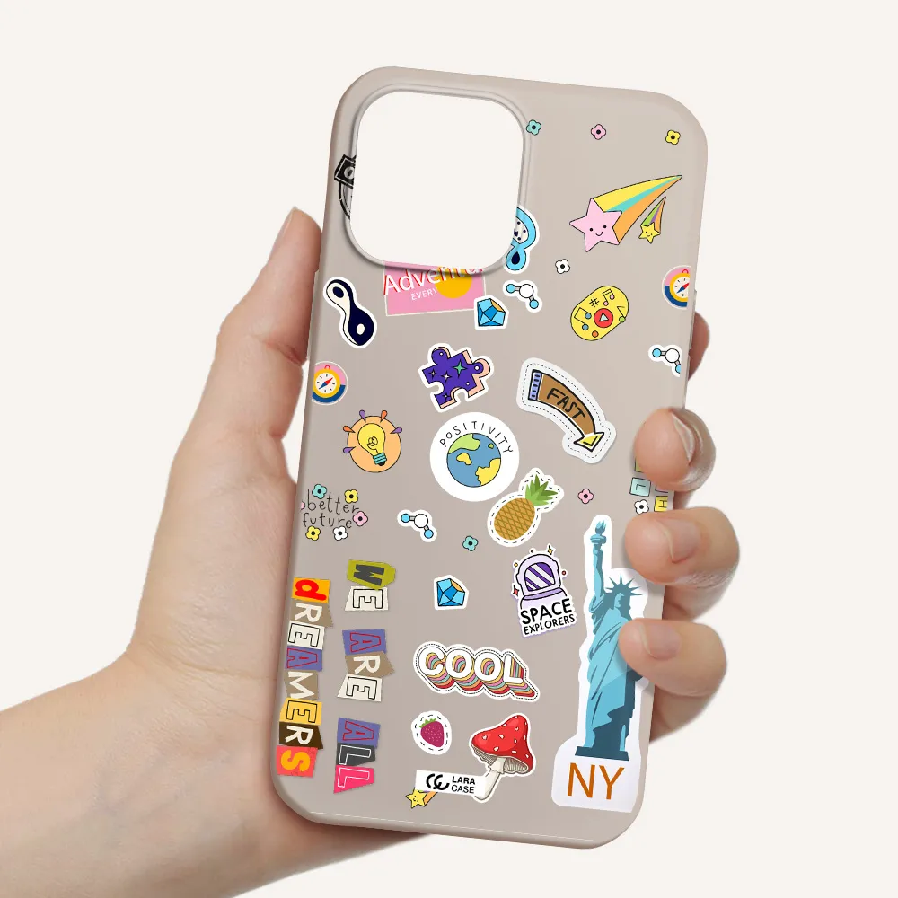 Stickers Apple iPhone 13 Pro Max Silicone Stone Case