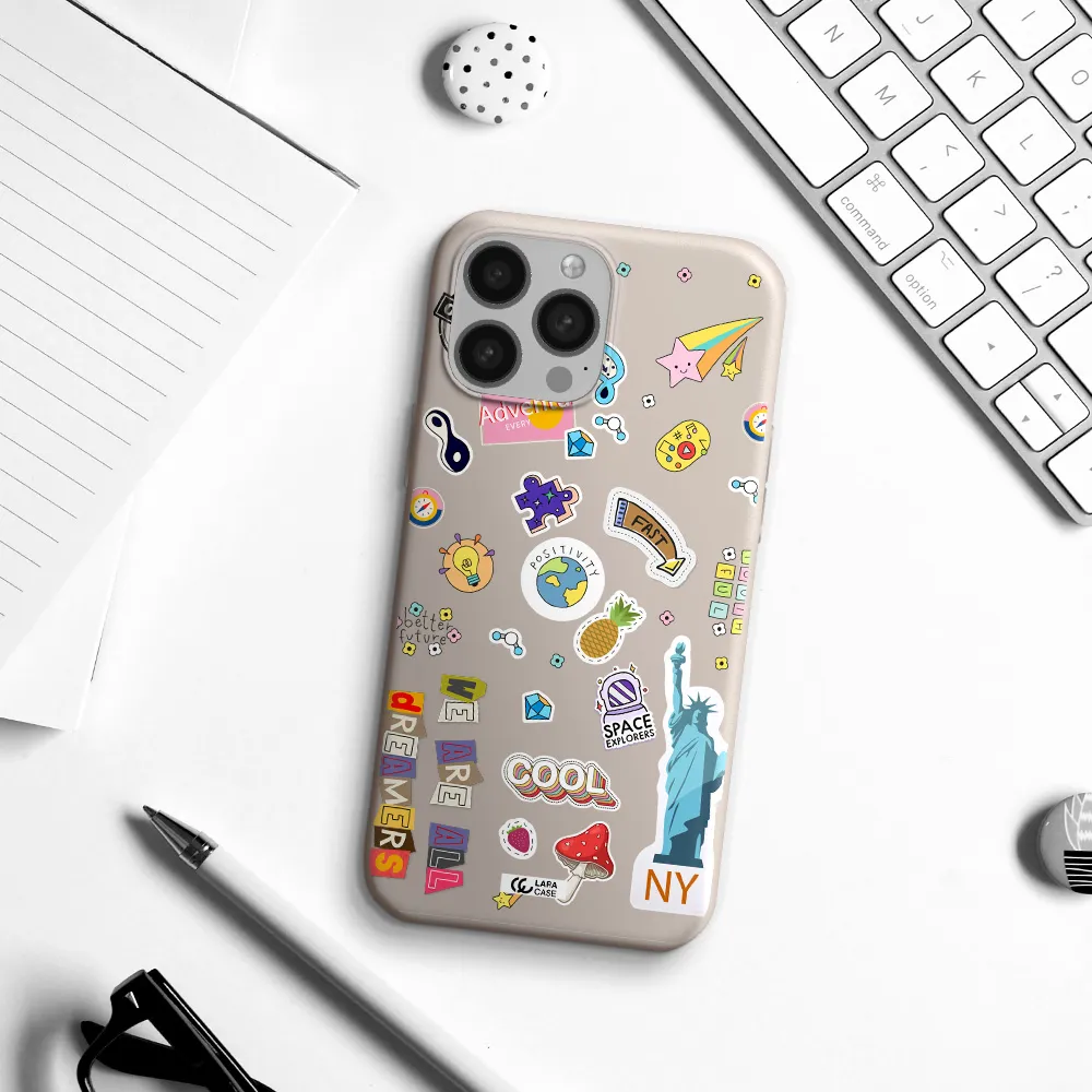 Stickers Apple iPhone 13 Pro Silicone Stone Case