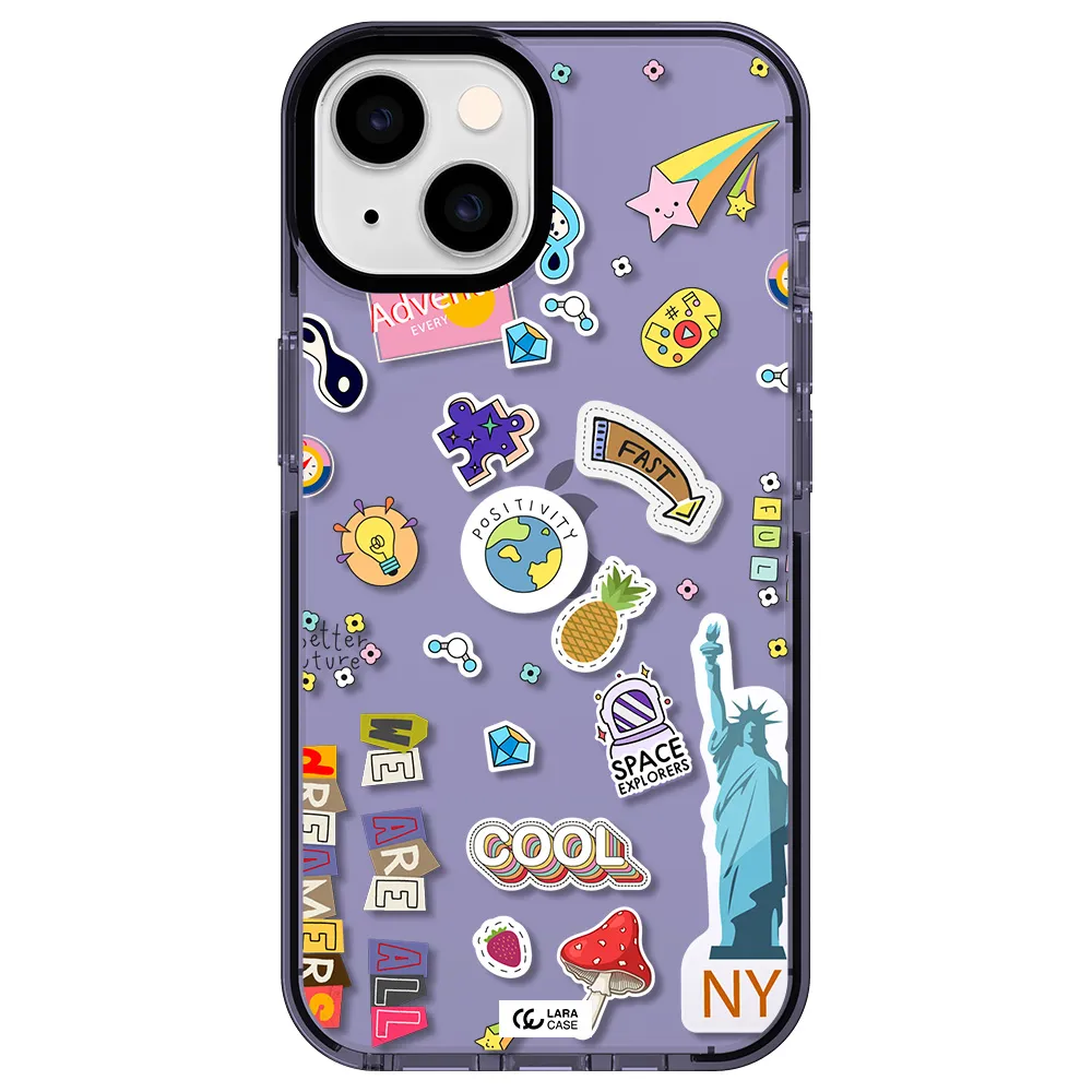 Stickers Apple iPhone 14 impact Lilac Case