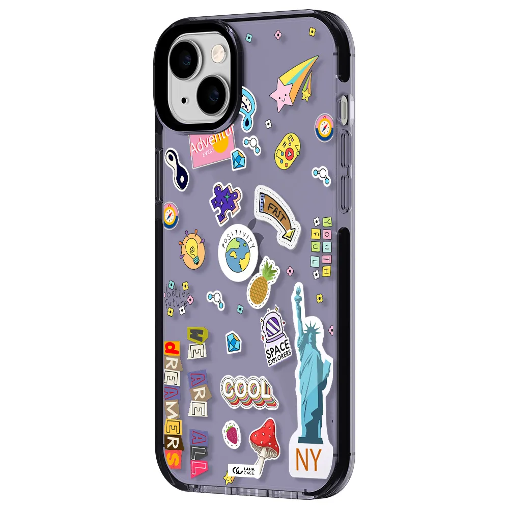 Stickers Apple iPhone 14 plus impact Lilac Case