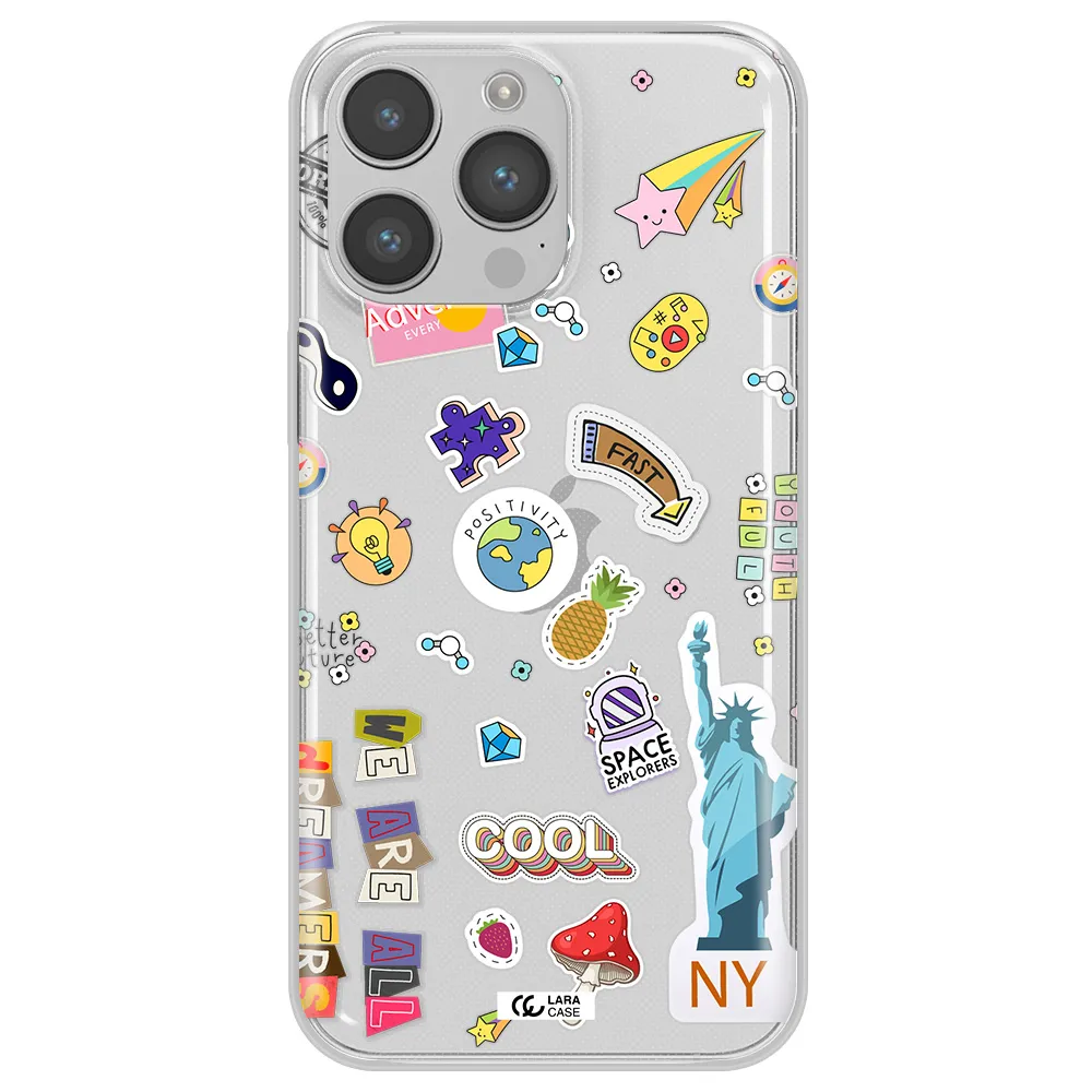 Stickers Apple iPhone 14 pro Clear TPU Case