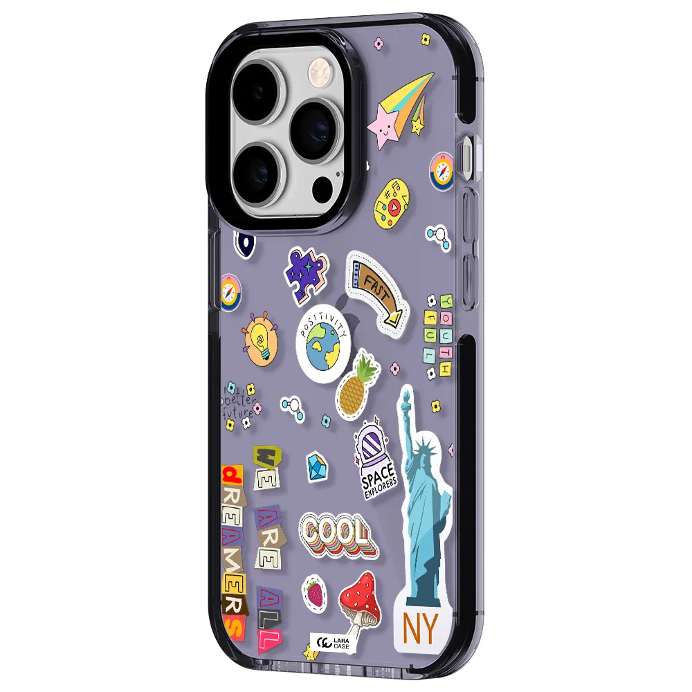 Stickers Apple iPhone 14 pro impact Lilac Case