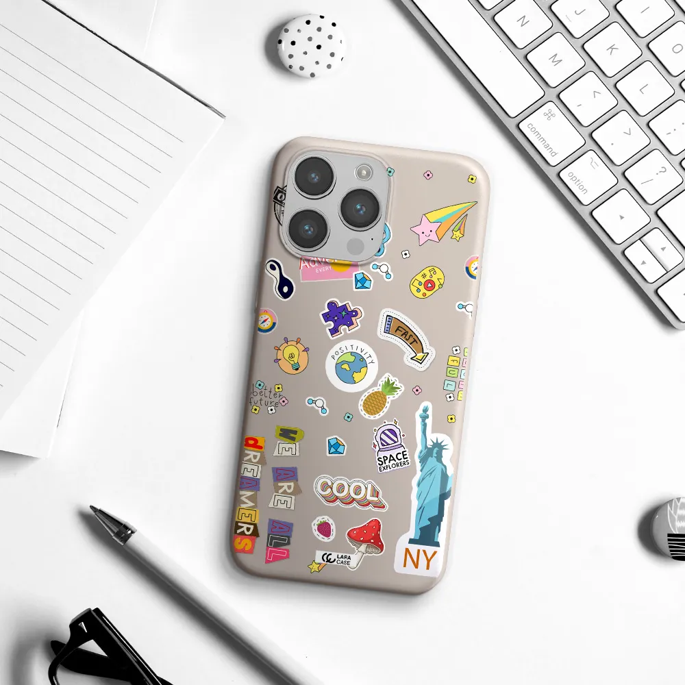 Stickers Apple iPhone 14 pro Silicone Stone Case
