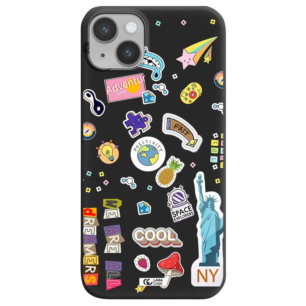 Stickers Apple iPhone 14 Silicone black Case