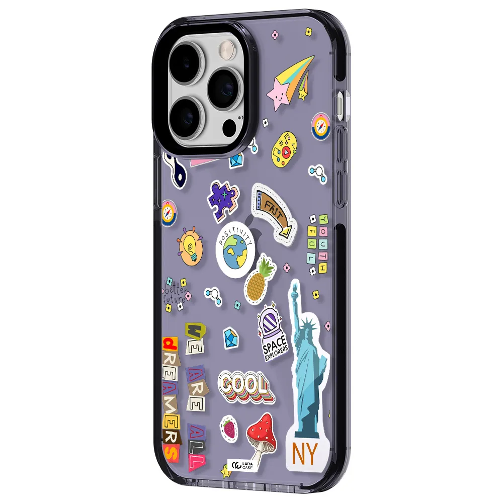 Stickers Apple iPhone 15 Pro impact Lilac Case