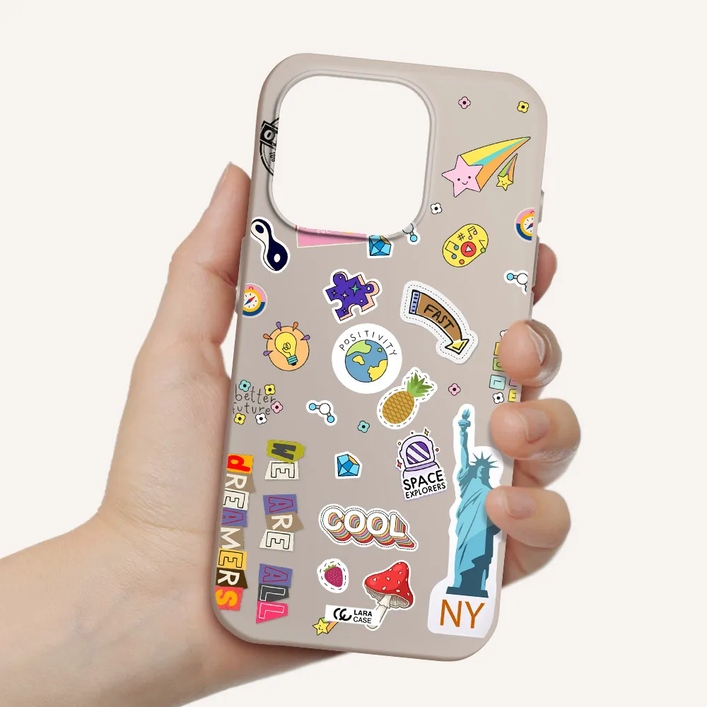 Stickers Apple Iphone 15 Pro Silicone Stone Case