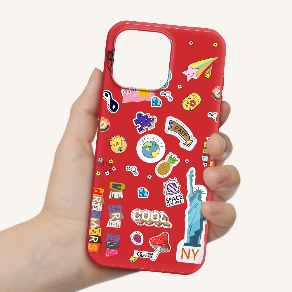 Stickers Apple Iphone 16 Pro Max Silicone Stone Case